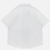 Button Down Shirts Oversized Unisex Plaid Tie Short Sleeve Shirt Casual Streetwear Summer Tops