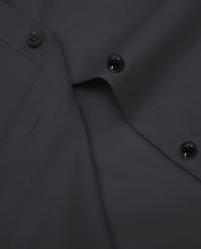 Short Sleeve Button Dress Shirts for Women Cotton Button Down Shirts for Women Slim Fit Blouse Top 3/4 Sleeve