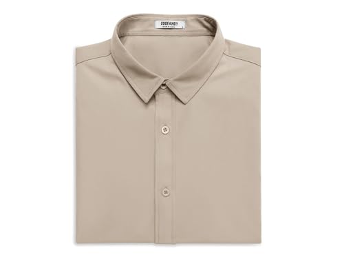 Men's Button Down Shirt Short Sleeve Casual Shirt for Men Summer Business Casual Dress Shirt