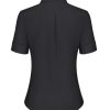 Short Sleeve Button Dress Shirts for Women Cotton Button Down Shirts for Women Slim Fit Blouse Top 3/4 Sleeve