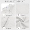 Womens Button Down Shirts Cotton Linen Long Sleeve Dress Shirts Casual Summer Tops Work Blouses with Pockets
