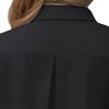 Short Sleeve Button Dress Shirts for Women Cotton Button Down Shirts for Women Slim Fit Blouse Top 3/4 Sleeve