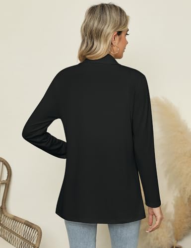 Long Sleeve Lightweight Thin 2025 Summer Cardigan for Women Casual Loose Fit Kimono Cover Up with Pockets