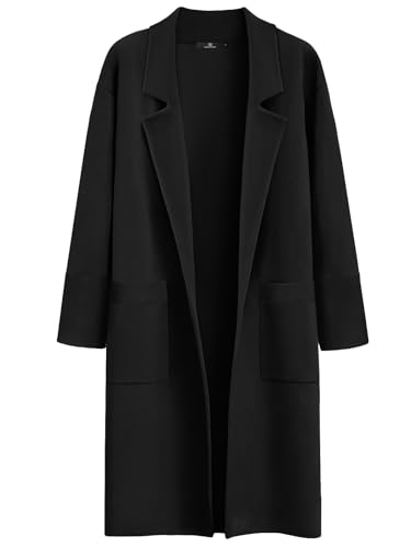 Women's Long Dressy Cardigan Sweaters Fall Oversized Cozy Jacket Outfits 2025 Date Night Winter Trench Coats