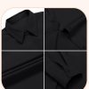 Women's Plus Size Button Down Shirts Long Sleeve Collared Casual Shirt Office Work Blouse Tops