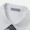 Button Down Shirts Oversized Unisex Plaid Tie Short Sleeve Shirt Casual Streetwear Summer Tops