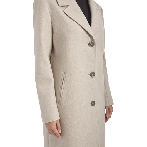 Women's Notch Collar Fly Front Single Breasted Topcoat