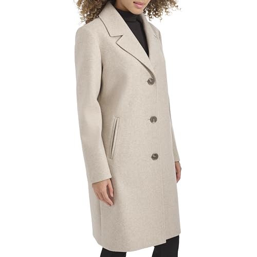 Women's Notch Collar Fly Front Single Breasted Topcoat