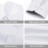Stretch Mens Slim Fit Dress Shirts Formal Long Sleeve Button Down Shirts