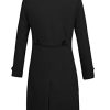 Men Trench Coat Winter Long Jacket Double Breasted Overcoat
