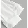 Women's Elegant Puff Long Sleeve Collared Shirts Button Down Dressy Blouse Top