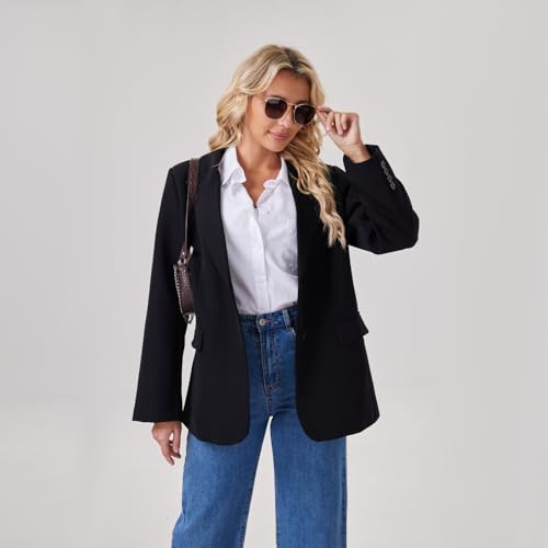 Womens Button Down Shirts Long Sleeve Wrinkle Free Work Office Button Up Dress Shirt with Pocket