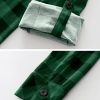 Plaid Button Down Shirts for Women Long Sleeve Roll Up Checkered Blouse Tops 2025 Fall Outfits