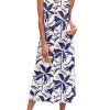 Women's Summer Maxi Dress 2025 Sleeveless Button Down Casual Loose Long Beach Sundress Travel Vacation Outfits