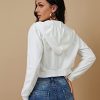 Women's Zip Up Hoodies Cropped Cardigan Jacket Drawstring Hooded Sweatshirts Casual Long Sleeve Top…