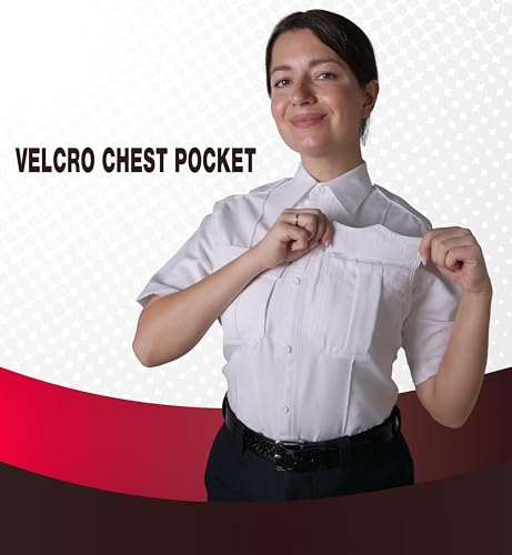 100% Polyester Short Sleeve Men's Uniform Shirt White