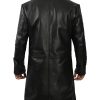 Black Trench Coat Men - Winter Shearling Long Leather Jackets For Men