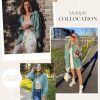 Womens Corduroy Button Down Shirts Boyfriend Long Sleeve Oversized Blouses Tops