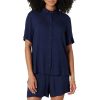 Women's Relaxed-Fit Fluid Twill Button-Down Shirt (Short Sold Separately)