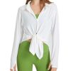 Women's UPF 50+ UV Sun Protection Long Sleeve Shirt Button-Down Shirt Yoga High Stretch Sport Blouses