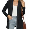 Long Sleeve Lightweight Thin 2025 Summer Cardigan for Women Casual Loose Fit Kimono Cover Up with Pockets