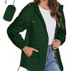 Womens Rain Jackets Waterproof Windbreaker Jackets lightweight Portable Rain Coat