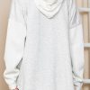 Oversized Sweatshirt for Women Loose Fit Casual Long Sleeve Button Hooded Sweatshirts Hoodies with Pocket