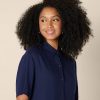 Women's Relaxed-Fit Fluid Twill Button-Down Shirt (Short Sold Separately)