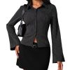 Women Striped Fitted Button Down Shirts Bell Long Sleeve Shirt Office Work Blouse Tops