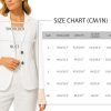 Long Sleeve Linen Blazer Women 2025 Summer Lightweight Breathable Lapel Beach Vacation Jacket With Pockets