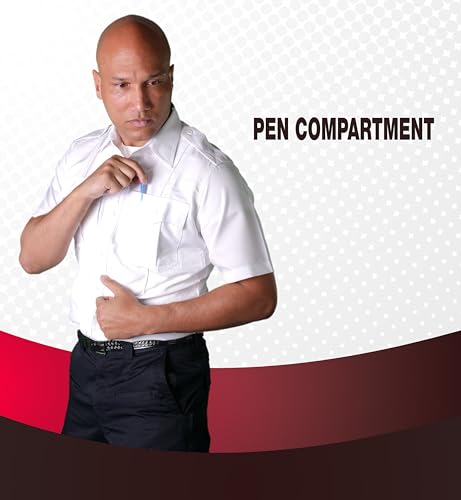100% Polyester Short Sleeve Men's Uniform Shirt White