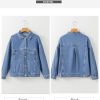 Women's Denim Jackets Casual Long Sleeve 2025 Spring Outfits Zimbaplatinum Jean Jacket