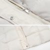Women's Long Puffer Vest Winter Quilted Hooded Sleeveless Zip Up Long Jacket Vest Gilet