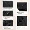 Womens Trench Coat Waterproof Rain Jacket Rain-blocking Brim Detachable Hood Raincoat with Belt Outdoor Travel