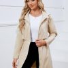 Rain Jacket for Women Waterproof with Hood Trech Coat for Women Lightweight Raincoats Packable Windbreaker