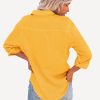 Womens Button Down Shirts Long Sleeve Dressy Casual Blouses Button Up Collared Shirts Tops for Women