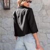 Linen Blazers for Women Business Casual Cropped 3/4 Sleeve Lightweight Lined Work Office Suit Blazer Jackets