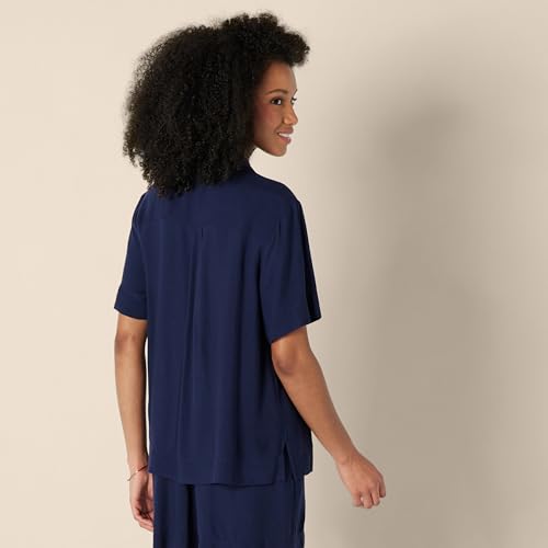 Women's Relaxed-Fit Fluid Twill Button-Down Shirt (Short Sold Separately)