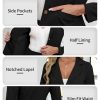 Women's Casual Stretchy Knit Blazer,Lightweight Slim Fit Jackets Long Sleeve Business Suit with Pockets