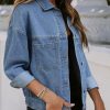 Women's Denim Jackets Casual Long Sleeve 2025 Spring Outfits Zimbaplatinum Jean Jacket
