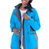 Plus Size Colorblocked Taslon Anorak