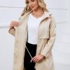 Rain Jacket for Women Waterproof with Hood Trech Coat for Women Lightweight Raincoats Packable Windbreaker
