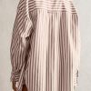Womens Striped Button Down Shirt Casual Long Sleeve Blouse Top
