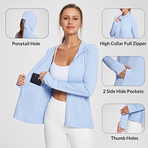 Women's Sun Protection Jacket Hoodie Clothing Lightweight Long Sleeve Sun Cover Up Shirt