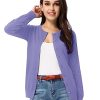 Women's Classic Long Sleeve Knit Cardigan Sweaters Casual Open Front Button Down Cardigans S-3XL