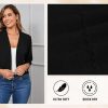 Women's 3/4 Sleeve Shrugs Lightweight Open Front Cropped Cardigan for Women