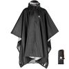 Hooded Rain Poncho for Adults Waterproof Lightweight Rain Coat for Men Women Reusable Rain Jacket for Emergency Outdoor