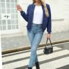 Women's Sherpa Fleece Jacket Long Sleeve Faux Fuzzy Casual Zip Up Bomber Coat With Pocket S-XXL