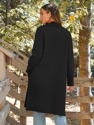 Women's Long Dressy Cardigan Sweaters Fall Oversized Cozy Jacket Outfits 2025 Date Night Winter Trench Coats
