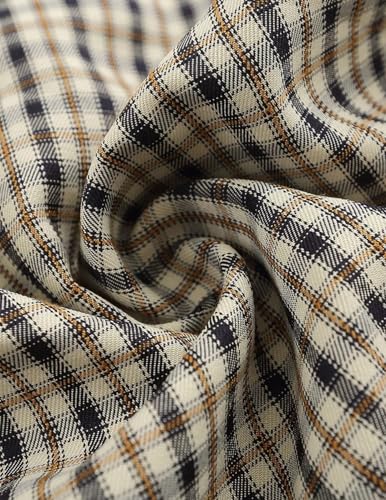 Shirts Plaid Embroidery Short Sleeve Shirt Casual Graphic T-Shirts Men Button Down Tee Tops Oufits